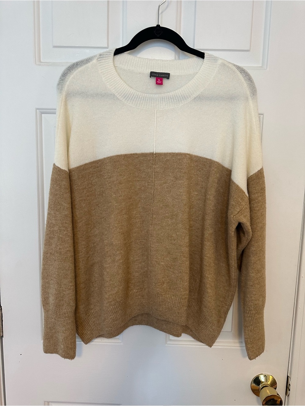 Vince Camuto Colorblock Crewneck Sweater